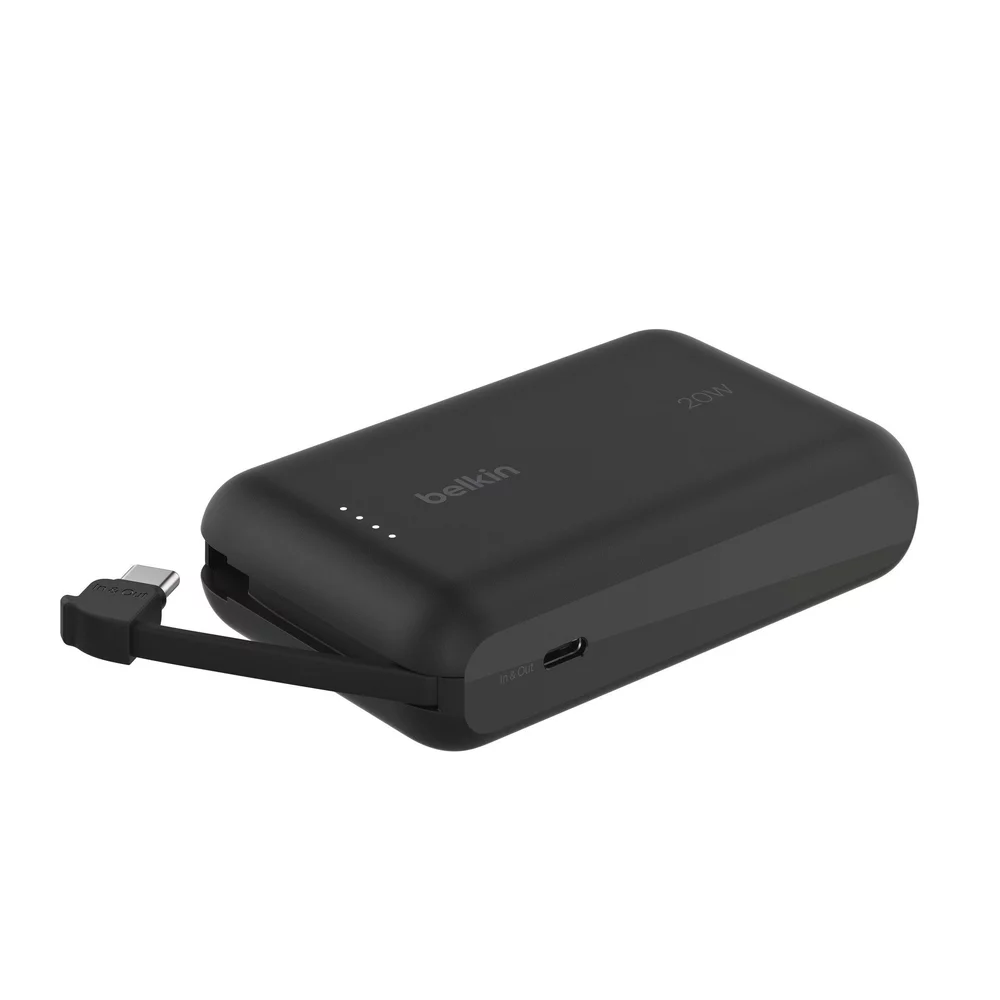 Belkin BoostCharge Power Bank 10K mit integrierten Kabeln