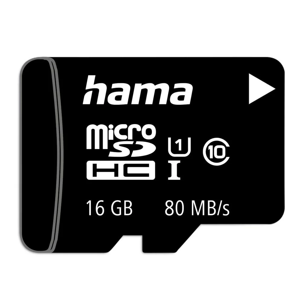 HAMA microSD Karte 16 GB, Class 10 UHS-I mit Adapter