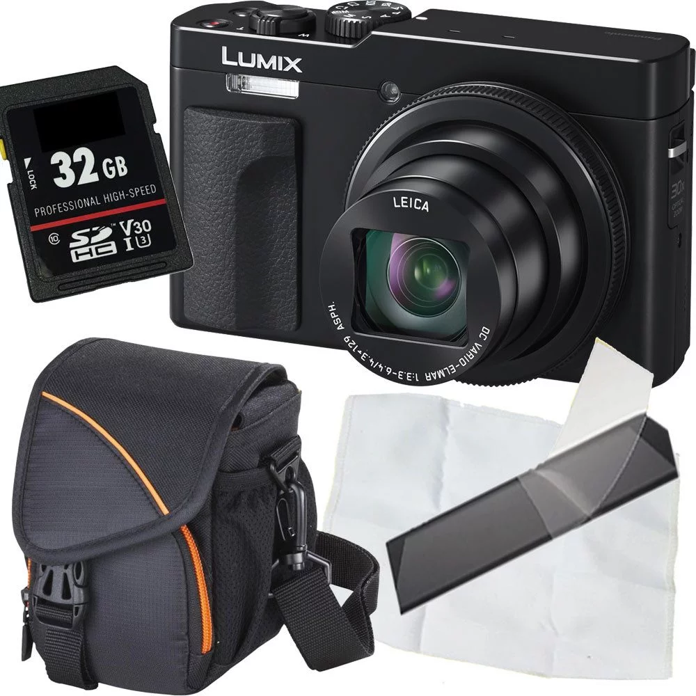 PANASONIC DC-TZ99 Schwarz Digitalkamera Set mit Zubehör