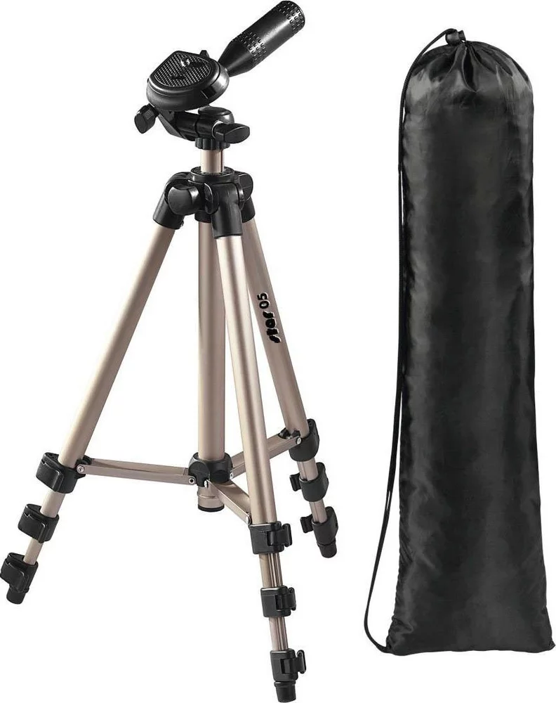 HAMA Dreibein Fotostativ Star 5, 36,5-106,5 cm, Champagner