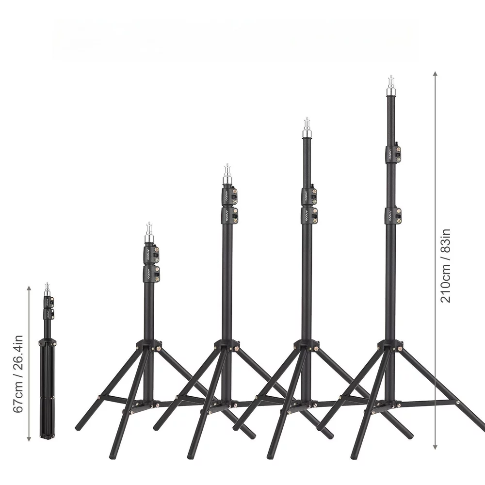 COCOSITY 210 cm verstellbares Fotostativ mit Handyhalterung