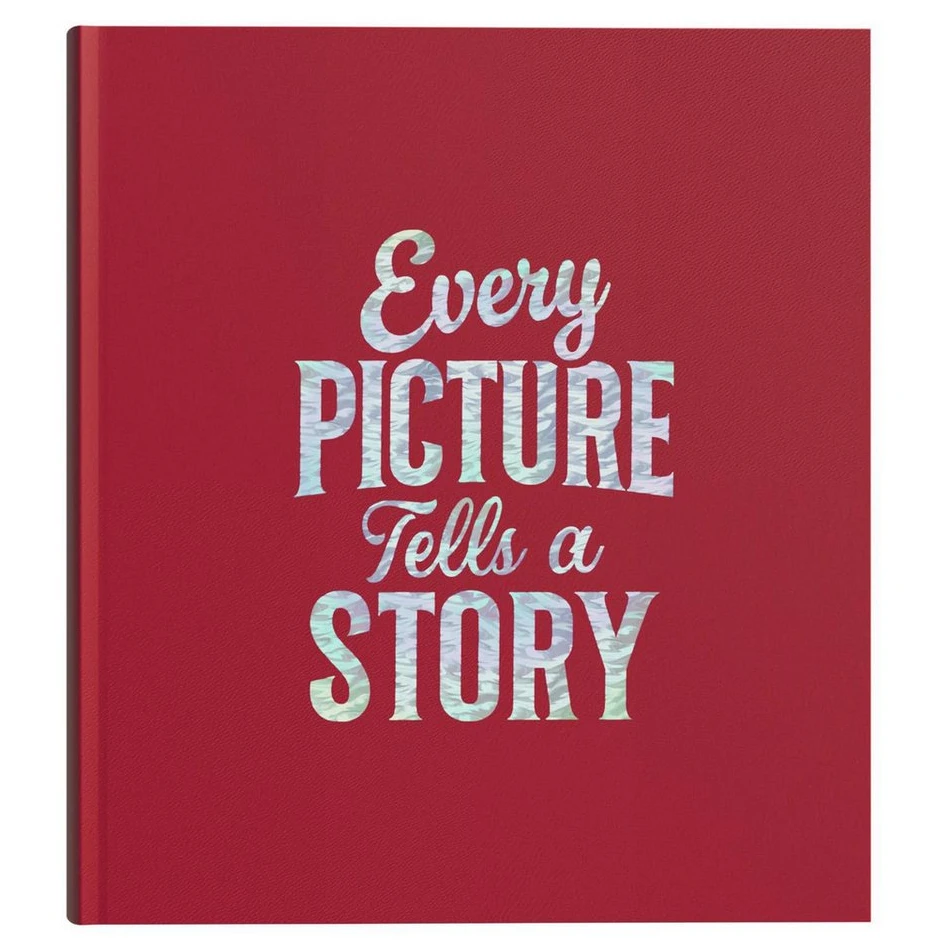 Exacompta Spiralfotoalbum, 60 Seiten, 29x32 cm, Rot