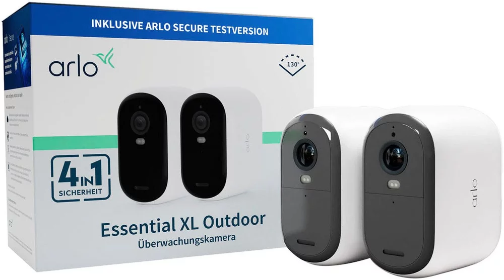 ARLO Smart Home Kamera ESSENTIAL 2 XL FHD Outdoor Camera 2er-Pack
