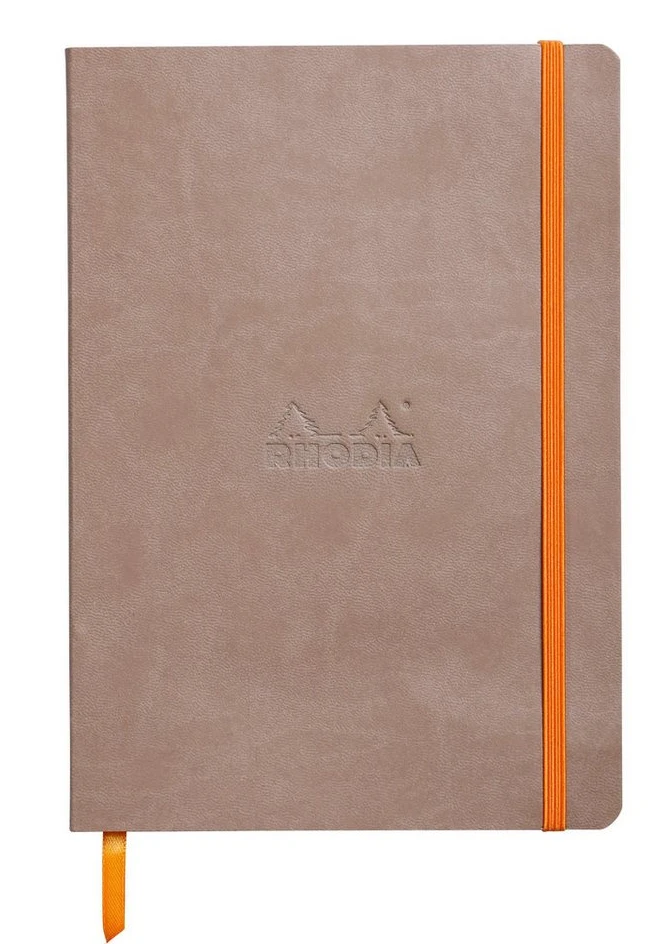 Rhodia Einsteck-Fotoalbum Notizbuch A5, 80 Bl, 90g, kariert, Taupe