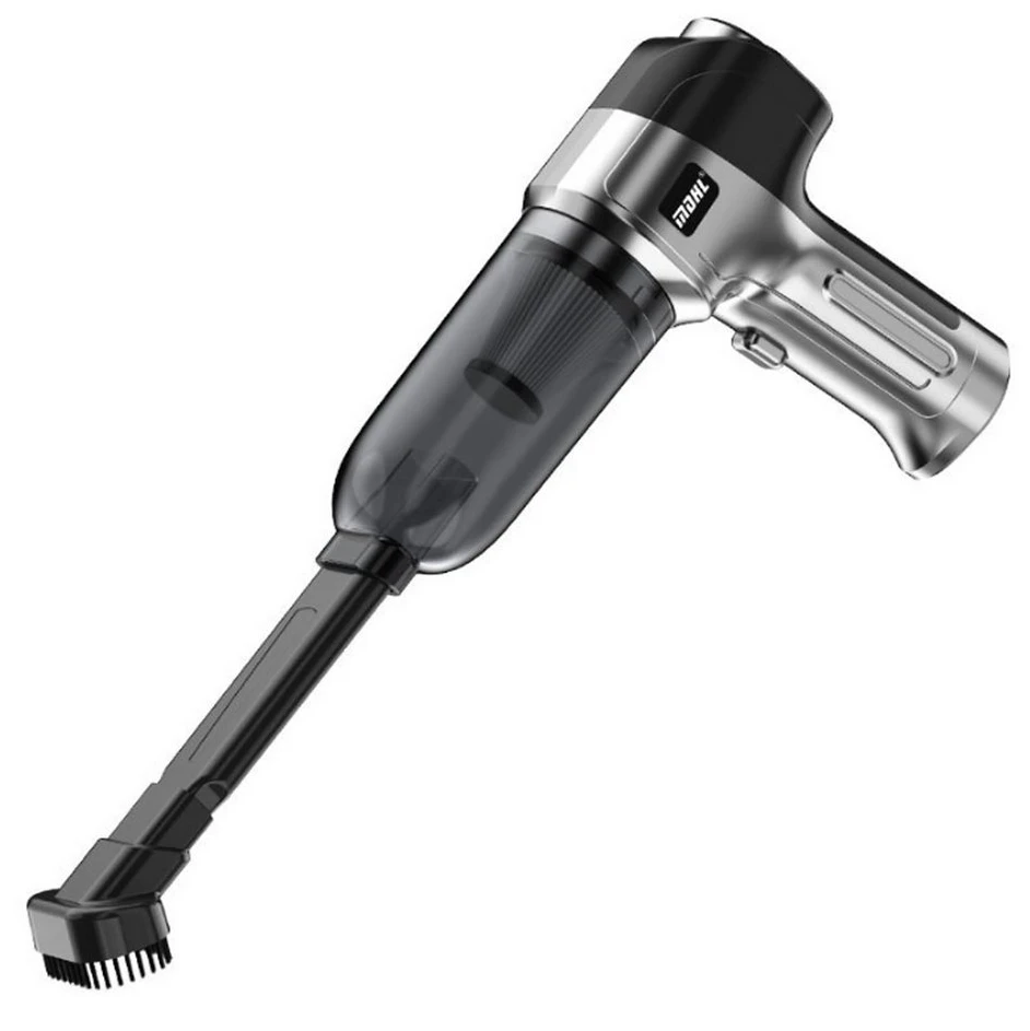 KINSI Akku-Handstaubsauger, kabellos, 12000PA, 3000mAh Akku, Silber