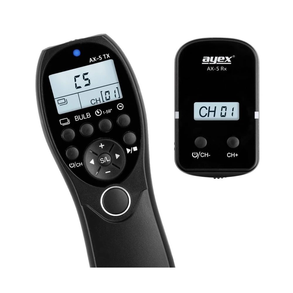 AYEX AX-5 Fernauslöser, 3,5mm, Funk, schwarz