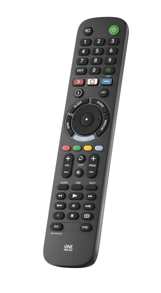 ONE FOR ALL URC4912 TV-Ersatzfernbedienung, kompatibel mit Sony TVs