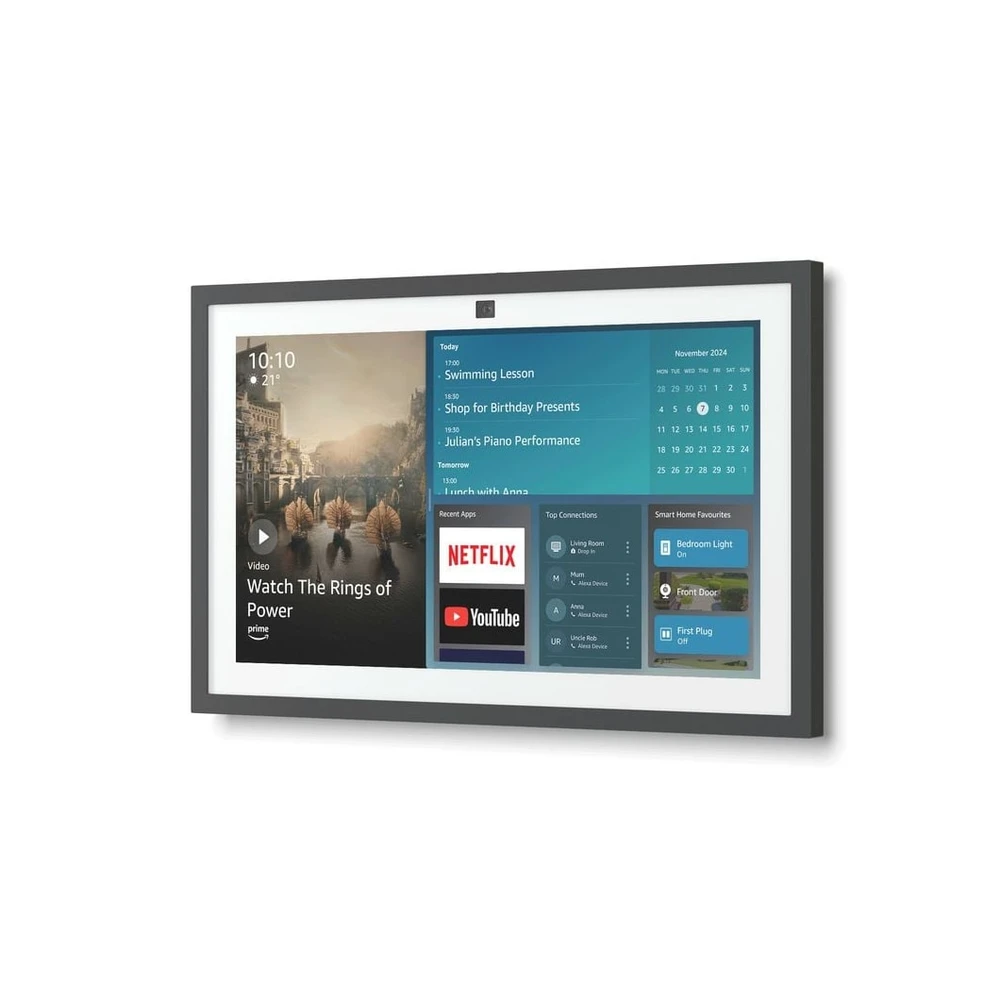 AMAZON Echo Show 15 (2024), 15.6 Zoll, Fire TV, Alexa, Schwarz