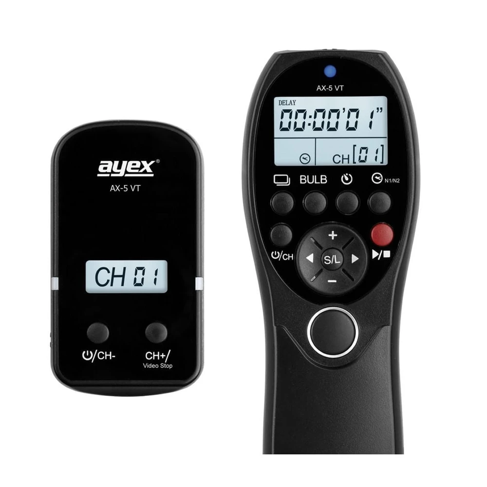 AYEX AX-5 VT Funk-Fernauslöser, 2,4 GHz, für Sony Kameras, schwarz
