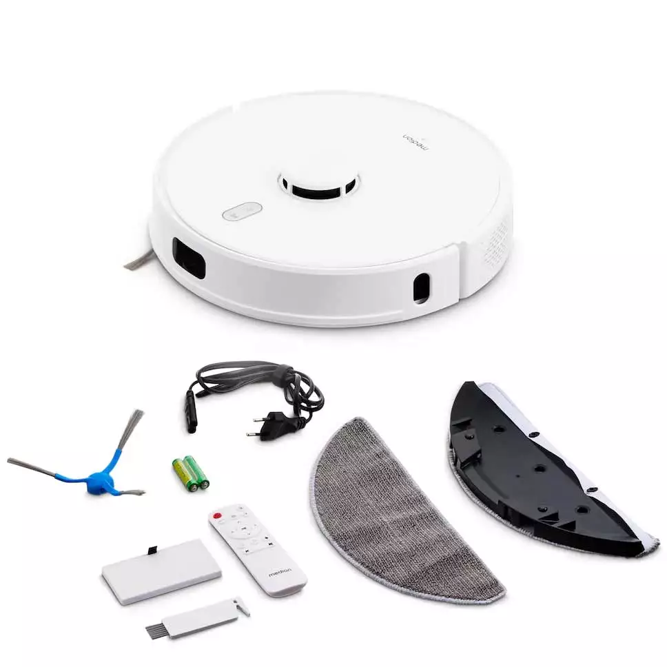 MEDION Saugroboter X41 SW (MD11916), 2in1, Lasernavigation, 8000Pa, 0,3L