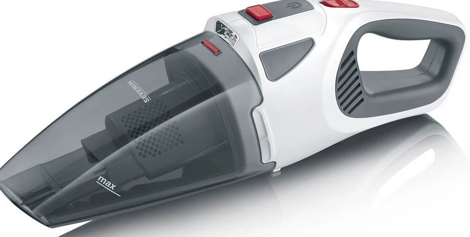 SEVERIN Akku-Handstaubsauger HV 7146, 18,5V, 120W, beutellos, weiß/rot