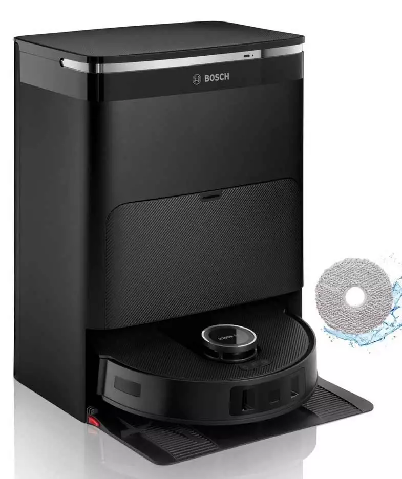 BOSCH Saugroboter Spotless Max BCRDW3B, 11.000 Pa, Absaugstation, Wischfunktion