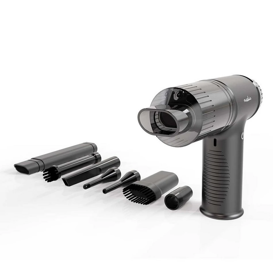 Nedis Akku-Handstaubsauger VCHHR100BK, 90W, 2 Modi, 7 Düsen