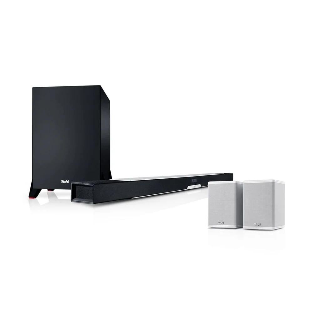 TEUFEL CINEBAR LUX Surround Ambition 5.1-Set, Soundbar, Weiß