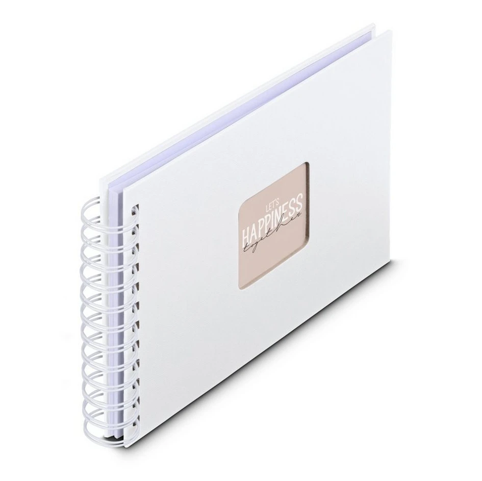 HAMA Fotoalbum Fine Art, 24x17 cm, 50 weiße Seiten, Weiß