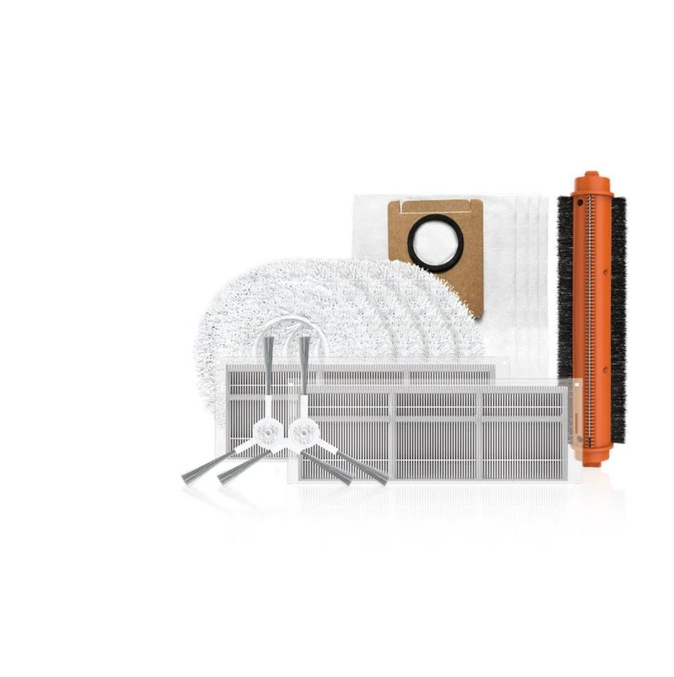 EZVIZ RS20 Pro Zubehörpaket, Staubbeutel, Seitenbürste, Hauptbürste, Wischtuch