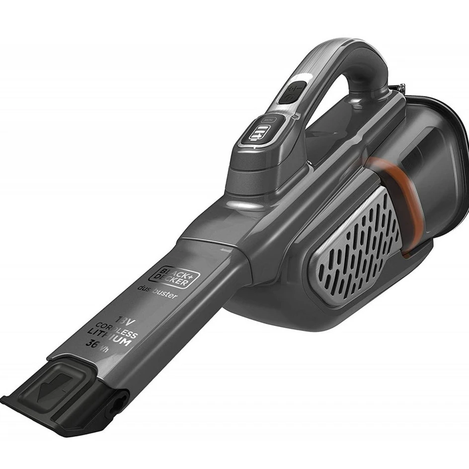 Black & Decker BHHV520JF Akku-Handstaubsauger, 36Wh, Titanium-Silber-Schwarz